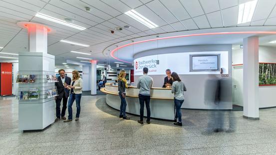 Servicezentrum in der Stadtwerke Zentrale