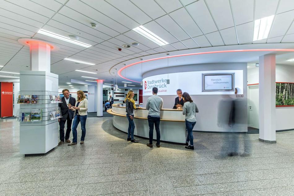 Servicezentrum in der Stadtwerke Zentrale