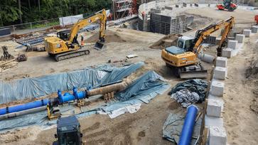 Baustelle Hochbehälter Schinkelberg © Clausing