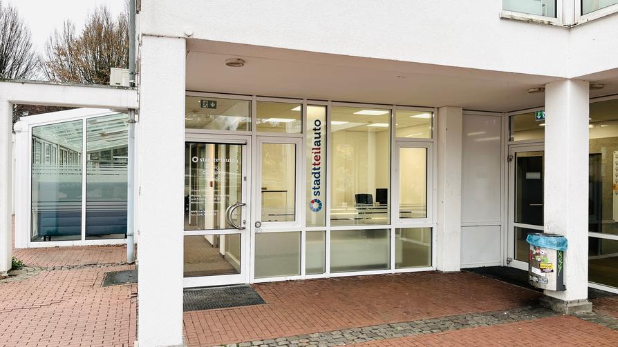 Das neue stadtteilauto-Kundenbüro an der Vitihof-Garage öffnet am 5. Januar. 