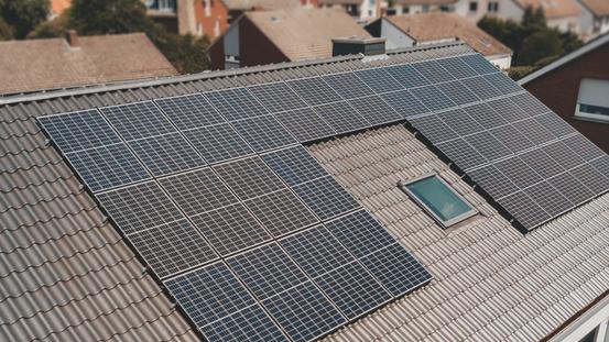 Solaranlage auf Häuserdach