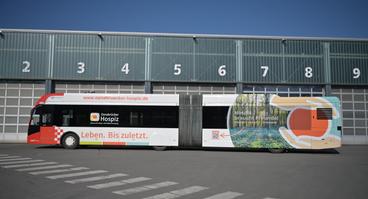 Ein E-Bus für das Osnabrücker Hospiz: So sah der Gewinnerbus der ersten Auflage des Stadtwerke-Vereinsbus-Wettbewerbs aus. 