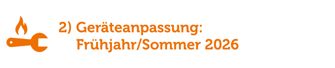 Geräteanpassung Frühjahr / Sommer 2026