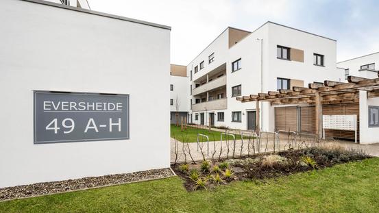 Wohnhöfe Eversheide nach Fertigstellung 2023