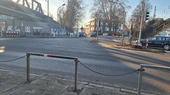 Baustelle an der Frankenstraße in Osnabrück