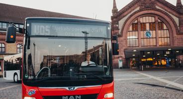 Bus der VOS am Hauptbahnhof Osnabrück