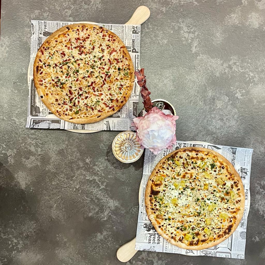 Gastro-Angebot: unter anderem Pizza und Flammkuchen