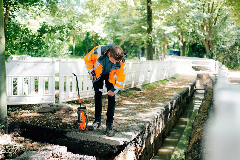 SWO Netz Mitarbeiter an einer Baustelle